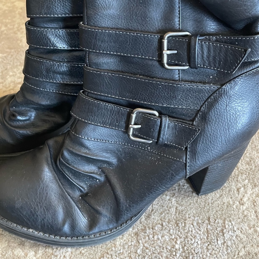 Women’s ankle high heeled boots